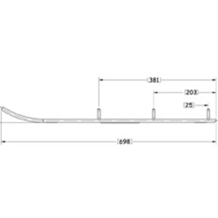 Sno-X Defender ohjausrautapari, Polaris - Moottorikelkan ohjausraudat - 881-0246 - 1
