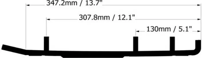 Sno-X Defender ohjausrautapari, Polaris - Moottorikelkan ohjausraudat - 881-0286 - 1