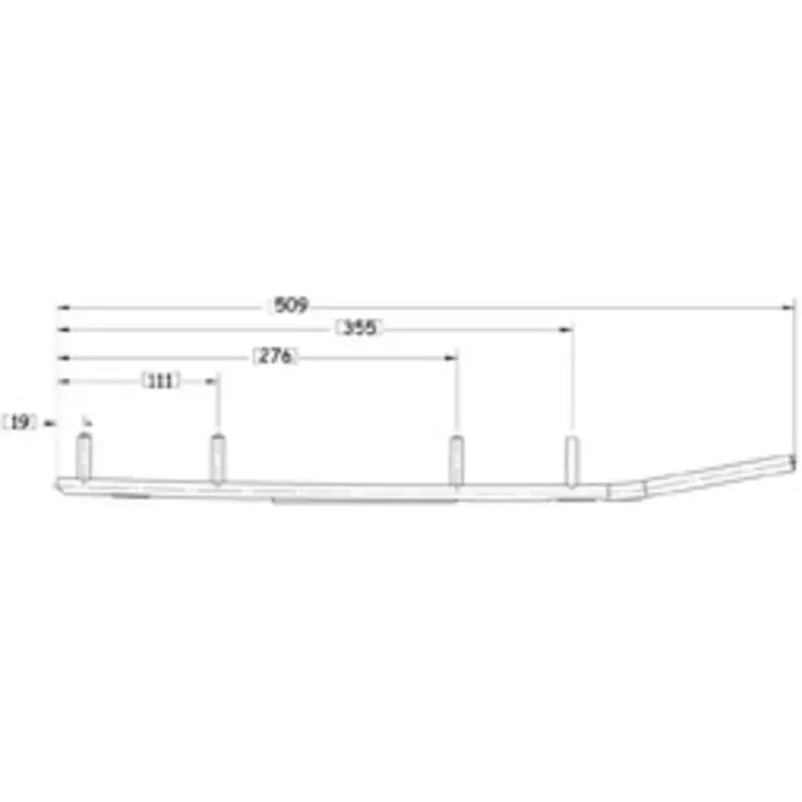 Ohjainrauta - Moottorikelkan ohjausraudat - 881-4616 - 1