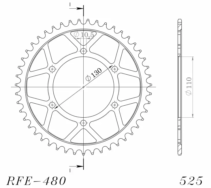 Supersprox / JT Teräs takaratas 480/1876.46 - Moottoripyörän takarattaat - 27-2-480-46 - 1