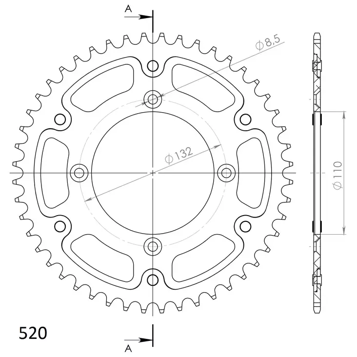 Supersprox Stealth Takaratas Oranssi - Moottoripyörän takarattaat - 272-720-RST-48-6 - 1