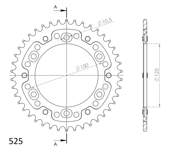 Supersprox Stealth Takaratas Oranssi - Moottoripyörän takarattaat - 272-899-RST-42-6 - 0