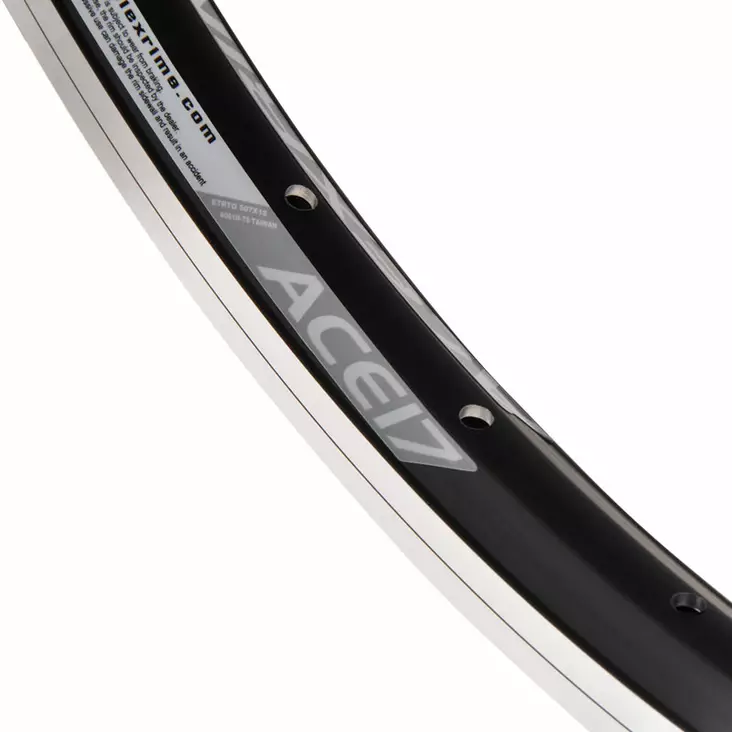 Vanne Alex 24" 18-507, ACE 17 36r, musta, koneistettu jarrupinta - Vanteet eteen 12-24" - 62866 - 1