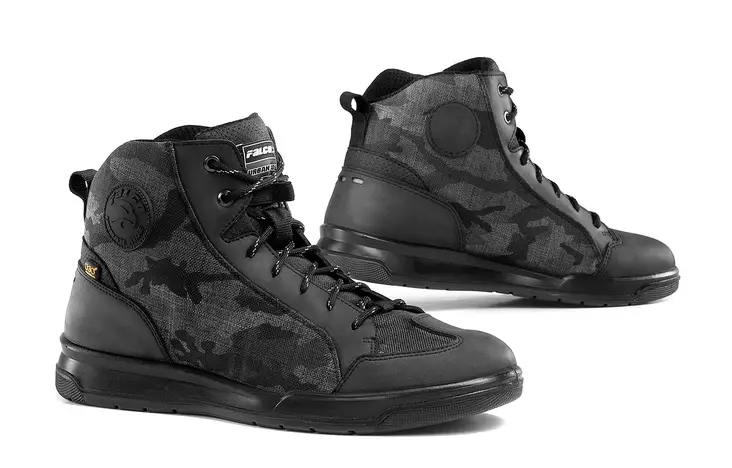 Vedenpitävät ajokengät Gianni Falco Pyro 2, musta/camo - Ajokengät - FAL501-23-046 - 1