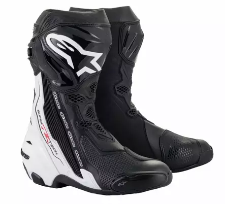 Ajosaappaat Alpinestars Supertech R v2, musta/valkoinen - Ajokengät - D372867 - 1
