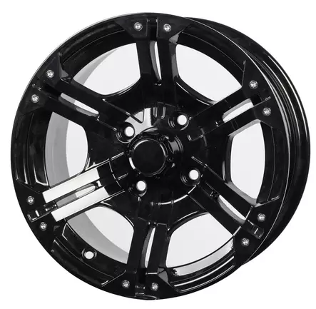 BSK Vanne 14x7 4/137 4+3 Musta - Mönkijän vanteet - 74-BSK-144137 - 1