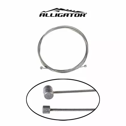 Vaihdevaijeri alligator, 2-päinen, paljas - Polkupyörän vaihdevaijerit - 60697 - 2