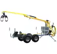 Bronco ATV metsäkärry 450-II Hydraulisella vedolla vinssillä ja aisan käännöllä - Mönkijän kärryt ja reet - 77-12197 - 4