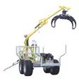 Bronco ATV metsäkärry 450-II Hydraulisella vedolla vinssillä ja aisan käännöllä - Mönkijän kärryt ja reet - 77-12197 - 3