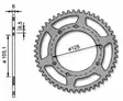 Forte Takaratas, 62 ham. (420), Ø105mm, Aprilia / Derbi / Drac / Rieju / Yamaha - Mopon takarattaat - 27-70487 - 1