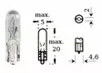 Polttimo 12v 1,2w w 2x4,6d - Polttimot - 12-71637 - 0
