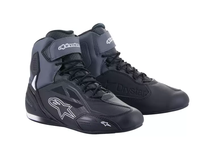 Alpinestars ajokenkä Faster-3 Drystar, musta/harmaa - Ajokengät - D439247 - 1