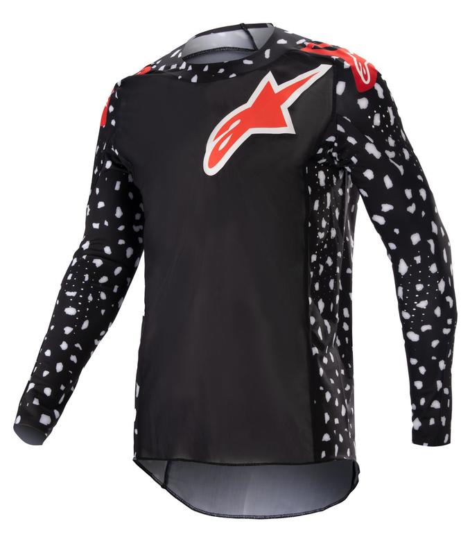 Alpinestars crossipaita Supertech North Musta/Neon Punainen - Crossipaidat - D437527 - 2
