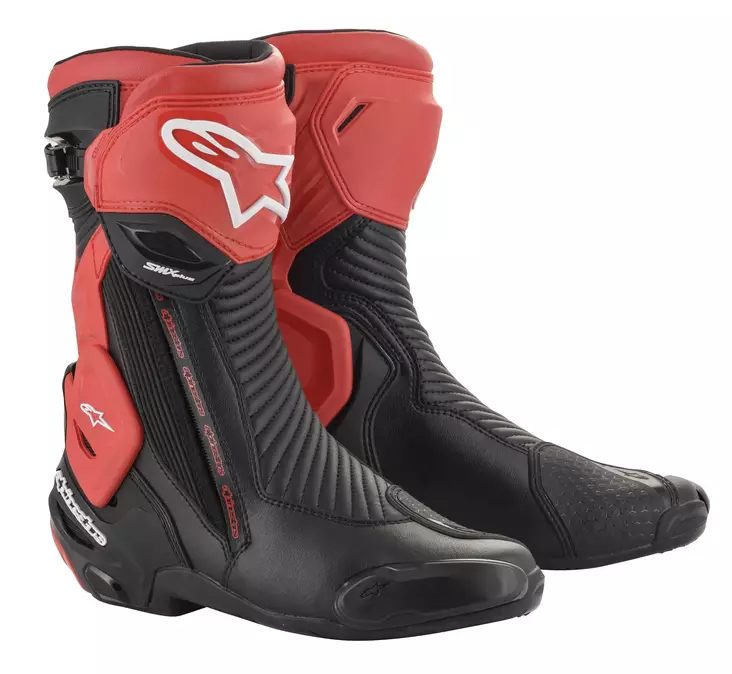 Alpinestars Saapas SMX Plus v2 Musta/Pun - Ajokengät - D261217 - 1