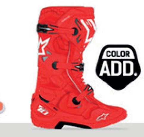 Alpinestars Saapas Tech 10 Punainen - Crossikengät - D396587 - 1