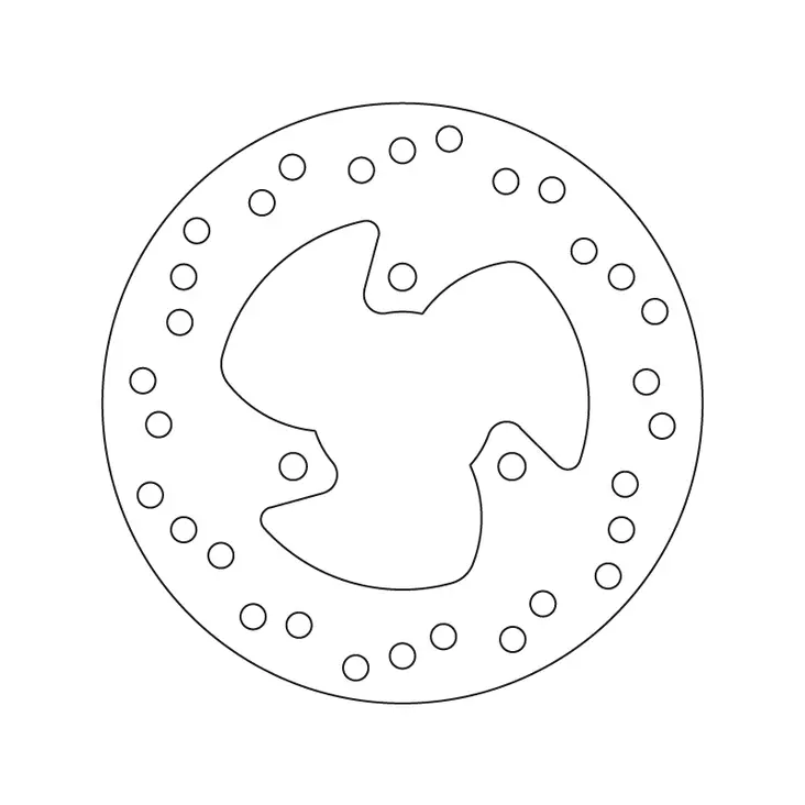 Brembo Jarrulevy Serie Oro - Moottoripyörän jarrulevyt - 232-68B40717 - 1