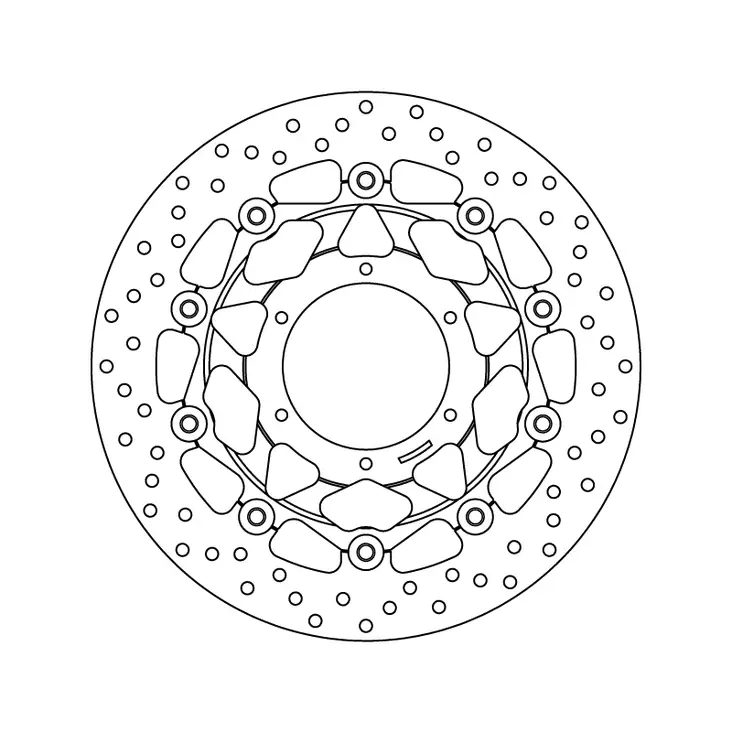Brembo Serie Oro jarrulevy kelluva - Moottoripyörän jarrulevyt - 232-78B40867 - 1