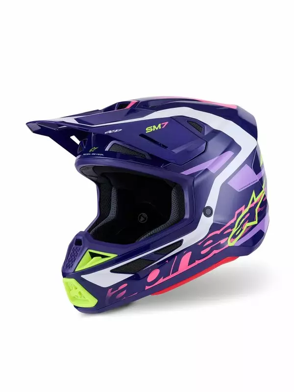 Crossikypärä Alpinestars S-M7 Deed, lila/pinkki - Crossikypärät - D513807 - 1
