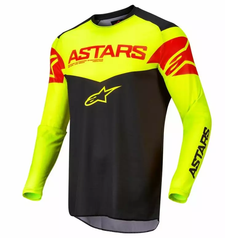 Crossipaita Alpinestars Fluid Tripple, musta/keltainen/punainen - Crossipaidat - D394237 - 1