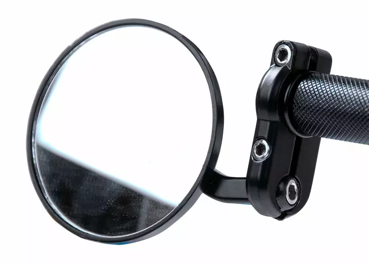 Forte Peilisarja, Musta, Tangonpäähän/Bar End, Ø80mm, Kupera - Mopon peilit - 307-71807 - 1