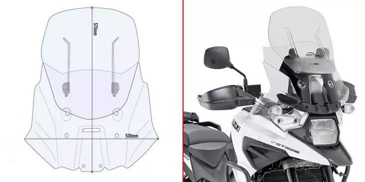 GIVI WINDSCREEN SUZUKI V-STROM 1050 - Moottoripyörän tuulisuojat - 323-AF3117 - 1
