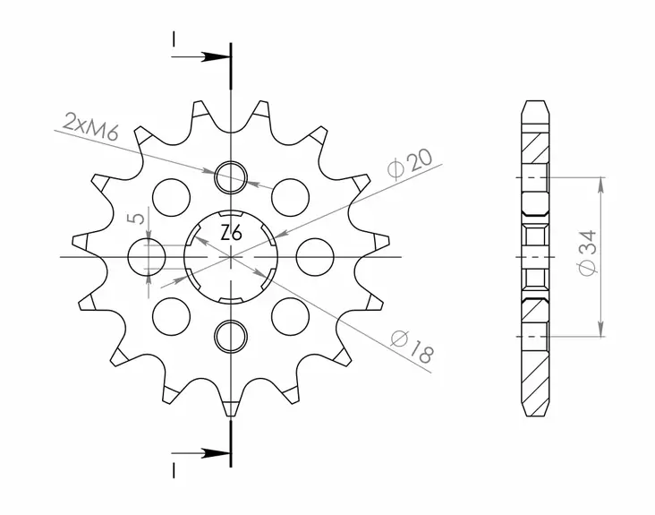 JT eturatas 264.17 - Moottoripyörän eturattaat - 27-1-264-17 - 1