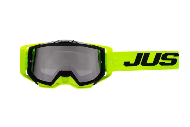 Just1 Crossilasit Iris 2.0 Logo Harmaa - Keltainen Fluo Peili Hopea Linssi - Crossilasit - 604-232017 - 1