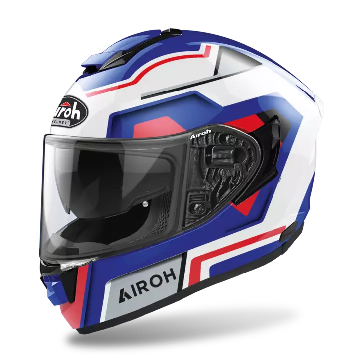Moottoripyöräkypärä Airoh ST.501 Square, sininen/punainen - Umpikypärät - 57-2247 - 1