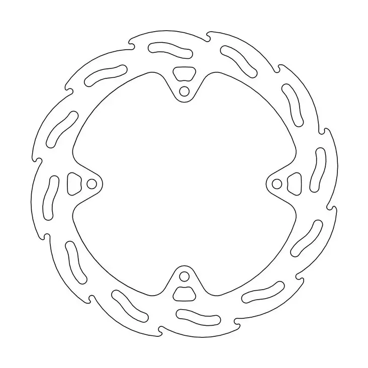 Moto-Master Flame Jarrulevy taakse KTM: 85XS '11 - Moottoripyörän jarrulevyt - 235-110437 - 1