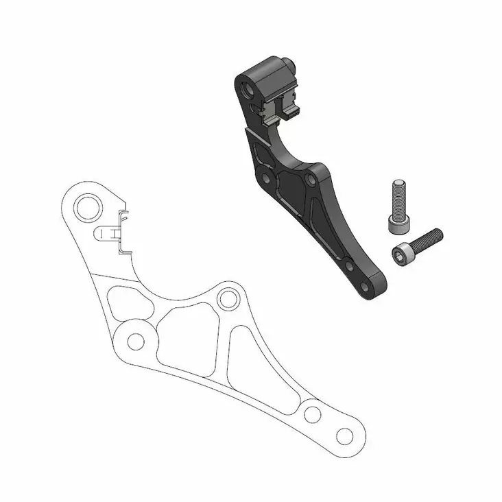 Moto-Master Supermoto Street adapter Husqvarna incl.clip for Magura caliper - Crossipyörän muut jarruosat - 235-211097 - 1