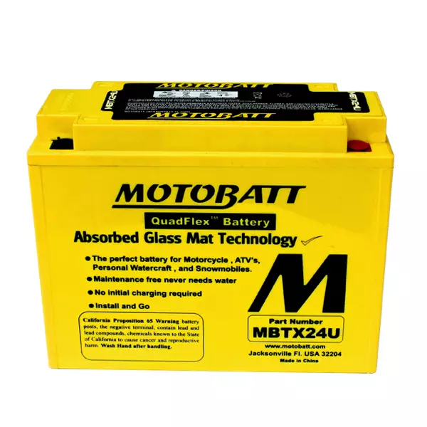 Motobatt akku, MBTX24U - Motorbattin akut - 14-527 - 1