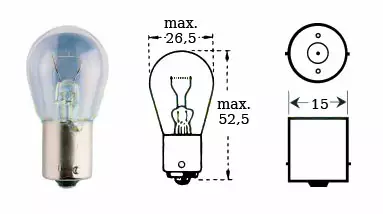 Polttimo 12v 21w Ba 15s - Polttimot - 12-71647 - 1