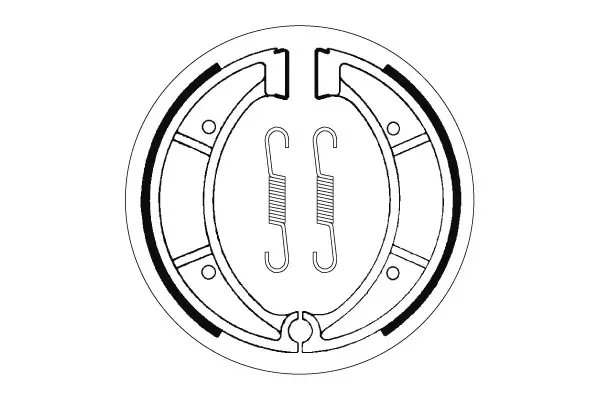 SBS Jarrukengät 2117 - Moottoripyörän jarrukengät - 23-2117 - 1