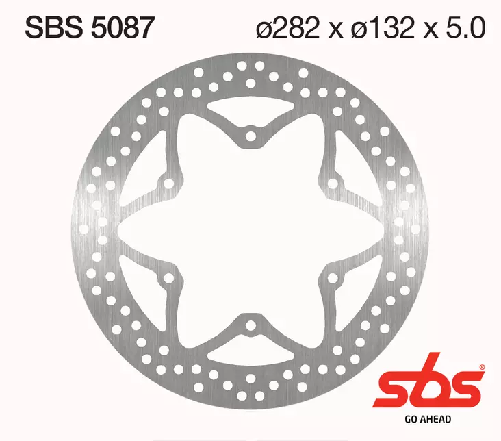 Sbs Jarrulevy Standard - Moottoripyörän jarrulevyt - 230-5087 - 1
