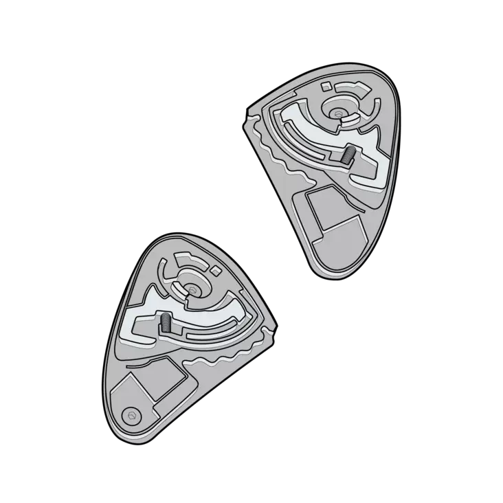 Simpson Darksome visiirin kiinnikkeet - Kypärien varaosat - 638-102117 - 1