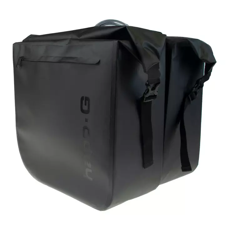 Sivulaukkupari tavaratelineeseen HAPO-G, vedenpitävä, 2x20L, musta - Polkupyörän laukut - 11202247 - 2