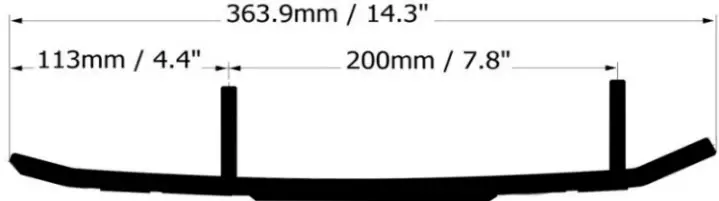 Sno-X Defender ohjausrautapari, Yamaha - Moottorikelkan ohjausraudat - 881-0657 - 2