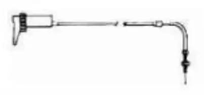 Sno-X rikastinvaijeri, yksinkertainen, 710mm, 90° - Moottorikelkan rikastinvaijerit - 85-047 - 1