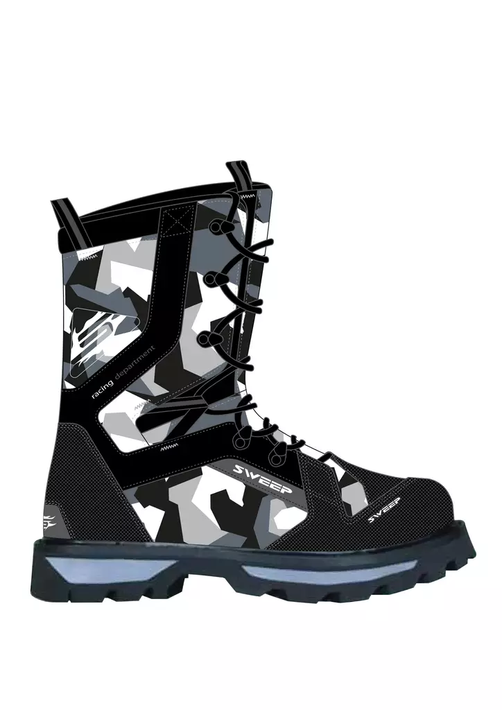 Sweep Yeti kelkkasaapas musta/camo - Kelkkakengät - 535-2007-37 - 1