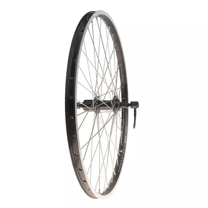 Takapyörä 24" 18-507 Shimano 7v, kasetti, pikalukitus, Alex Ace 17 musta - Vanteet taakse kasetti - 59107 - 2
