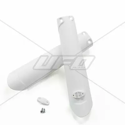 UFO Etuhaarukan suojat KTM125-525 SX/SXF 15- Valkoinen 047 - Crossipyörän haarukansuojat - 650-4055-047 - 1
