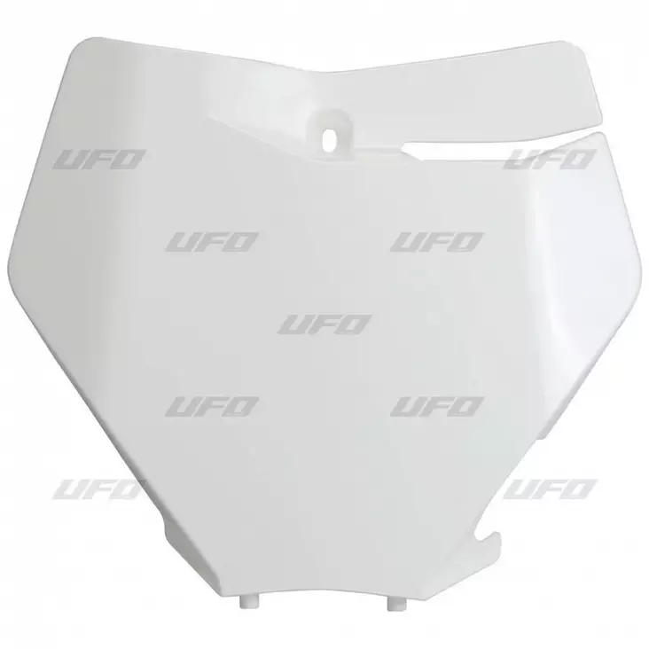 UFO Etunumerokilpi KTM125-450 SX/SXF 2019- Valkoinen 047 - Crossipyörän numerokilvet - 650-4094-047 - 1