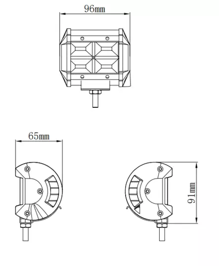 Kinwons Led Kaukovalopaneeli 10-30V 48W Flood - Valaisimet ja työvalot - 109-8548 - 2
