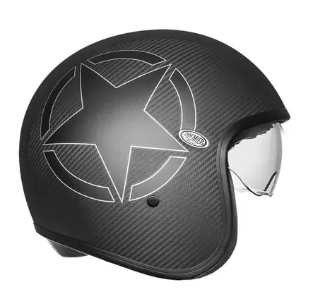 Moottoripyöräkypärä Premier Vintage Evo Star Carbon BM - Avattavat- ja avokypärät - 647-21148 - 2