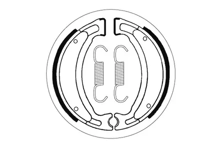 SBS Jarrukengät 2028 - Moottoripyörän jarrukengät - 23-2028 - 1