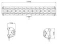 Kinwons Led Kaukovalopaneeli 10-30V 288W Flood - Valaisimet ja työvalot - 109-85288 - 2