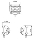 Kinwons Led Kaukovalopaneeli 10-30V 48W Flood - Valaisimet ja työvalot - 109-8548 - 2