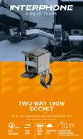 Interphone Two Way 100W Socket Charger & Power Outlet - Älypuhelin- ja tablettitarvikkeet - 297-2398 - 3