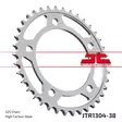 JT Takaratas JTR1304.38 - Crossipyörän takarattaat - 274-R1304-38 - 1