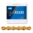 Ketju 11-v KMC X11EL Ti-N Gold, 1/2 x 11/128", 118L - Ketjut 11-vaihteisiin - BX11ELT18 - 1